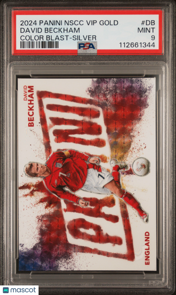 2024 Panini Vip Gold Color Blast David Beckham #DB Silver / PSA 9