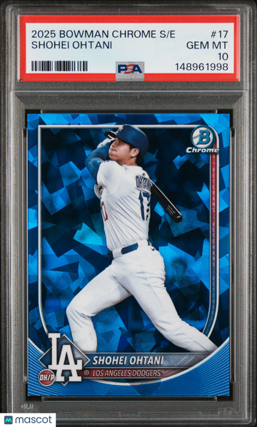Shohei Ohtani 2025 Bowman Chrome #17 Sapphire Edition