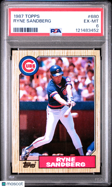 1987 Topps Ryne Sandberg #680 PSA 6