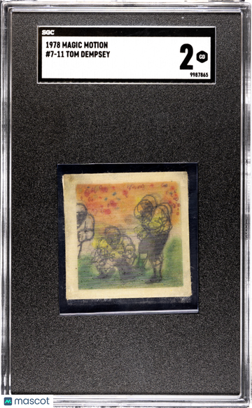 1978 Magic Motion 7-11 Tom Dempsey #7-11 SGC 2 - RARE - Sports Spotlight