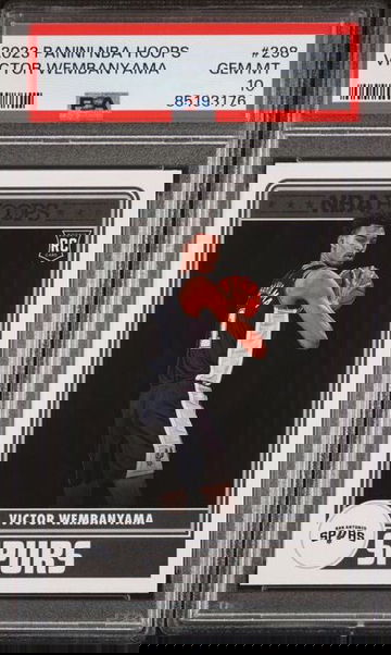 2023 Panini NBA Hoops #298 Victor Wembanyama Rookie Card PSA 10 RC Spurs