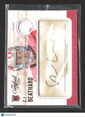 2017 Panini Donruss Certified Cuts C.J. Beathard #205 /299 Jersey Patch RC