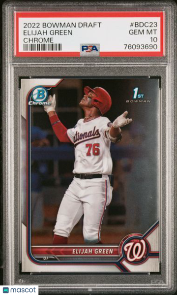 2022 Bowman Draft Elijah Green #BDC23 Chrome PSA 10