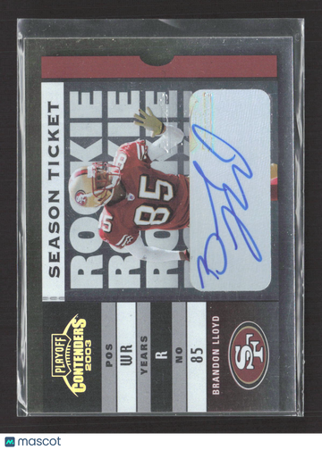 2003 Playoff Contenders Season Ticket Brandon Lloyd #103 122/589 Auto