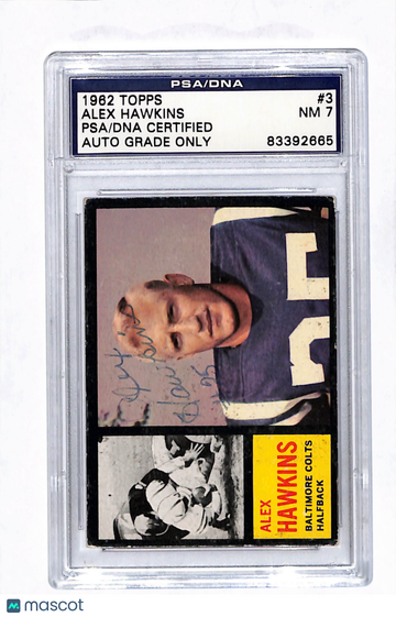 1962 Topps Alex Hawkins #3
