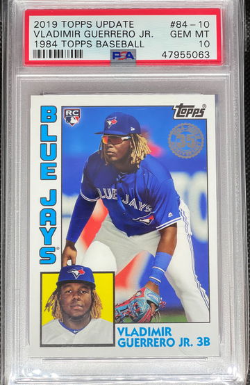 PSA 10 2019 Topps Update Vladimir Guerrero Jr 1984 Topps #84-10