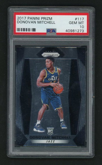 2017 Panini Prizm Donovan Mitchell #117 PSA 10