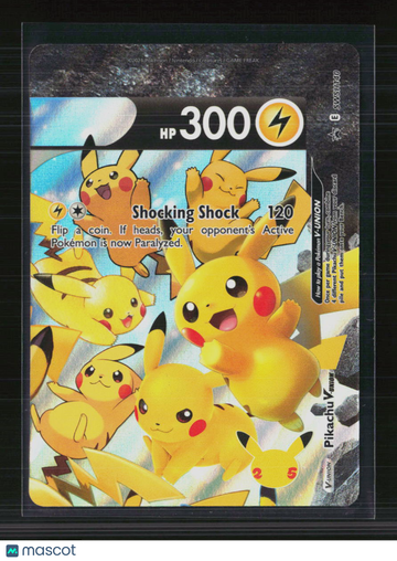 Pokemon Trading Card 2021 Celebrations Pikachu V-Union Holo Black Star Promo SWSH140 English