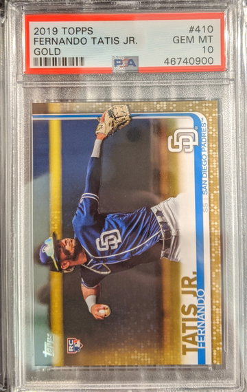 2019 Topps Series 2 Fernando Tatis Jr. Gold Parallel /2019 PSA 10