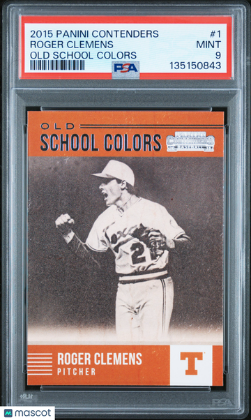 2015 Panini Contenders Old School Colors Roger Clemens #1 PSA 9