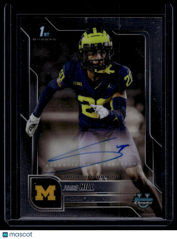 2025 Bowman University Chrome Jyaire Hill #BCA-JHI Prospect Autographs AU