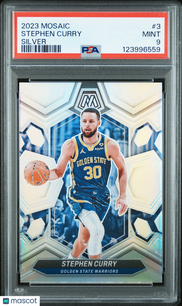 2023 Panini Mosaic Stephen Curry #3 Silver PSA 9