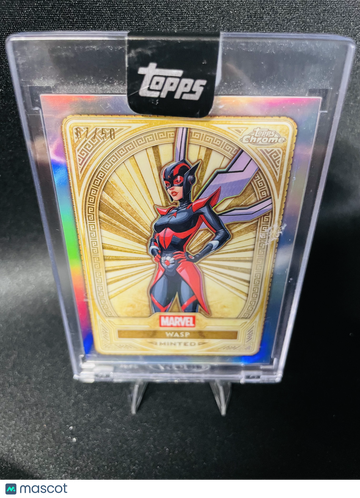 2025 Topps Chrome Marvel Mint Wasp 7/50 #88