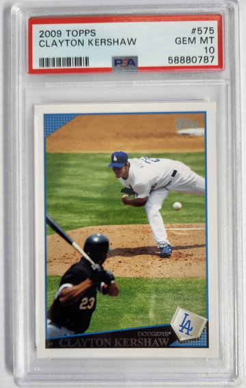 2009 Topps Clayton Kershaw #575 PSA 10
