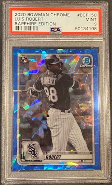 Luis Robert 2020 Bowman Sapphire RC BCP150 PSA 9