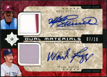 2005 Upper Decl UD-SB Mike Schmidt & Wade Boggs Auto /10