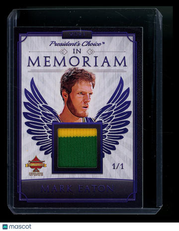 2023 President's Choice Solitaire 2.0 Update In Memoriam Mark Eaton /1 Patch Game-used memorabilia