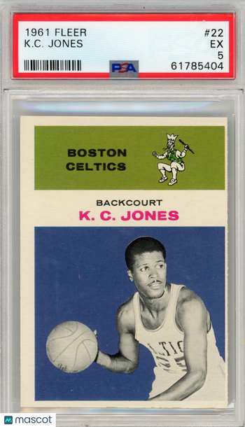 1961 Fleer K. C. Jones #22 PSA 5