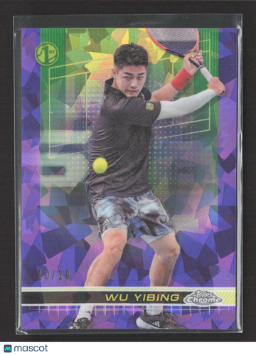 2024 Topps Chrome Tennis Wu Yibing #11 Purple Mosaic /10