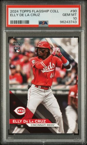 2024 Topps Flagship Collection Elly De La Cruz Rookie Card #90 Reds PSA 10
