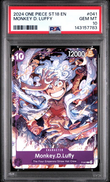 2024 One Piece Starter Deck-Purple Monkey D. Luffy Monkey D. Luffy #41 PSA 10
