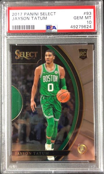2017 Panini Select Jayson Tatum Concourse Level RC PSA 10 Rookie Card