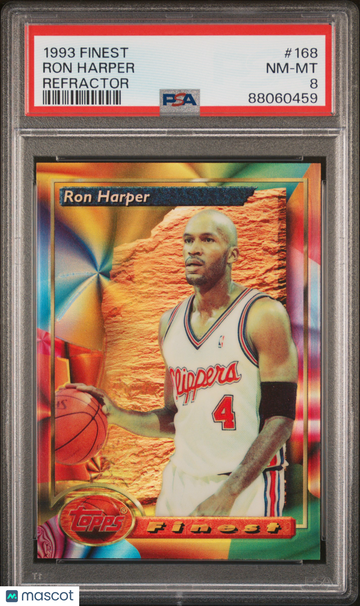 1993 Finest Ron Harper #168 Refractor PSA 8