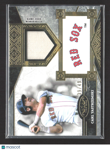 2025 Topps Tier One Carl Yastrzemski #TSR-CY /49 Top Shelf Relic Card Game-Used Memorabilia