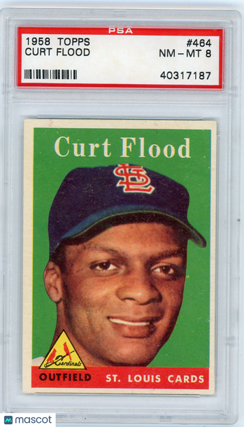 1958 Topps Curt Flood #464 PSA 8