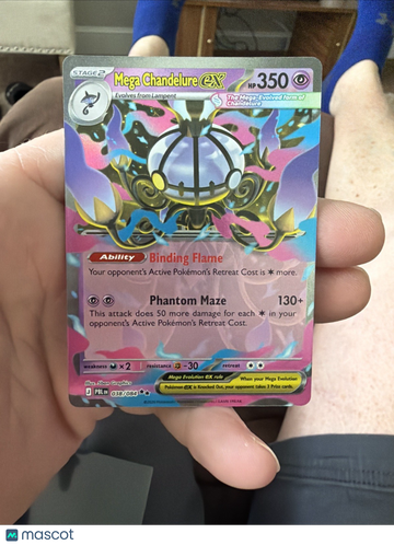 ME: Pitch Black Chandelure Holo Double Rare #038