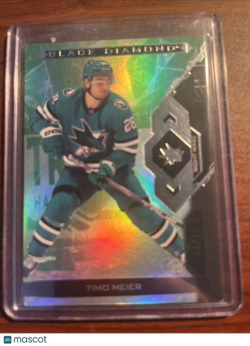 2022-23 Upper Deck Black Diamond Timo Meier Emerald Parallel/Variety