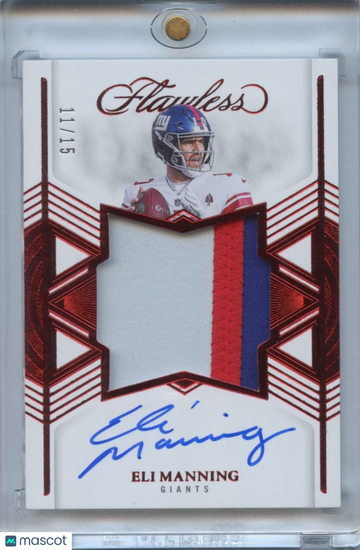 2025 Eli Manning Patch 10 Panini Authentic