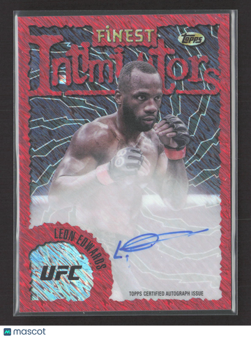 2024 Topps Finest UFC Intimidators Leon Edwards #IA-LED Red