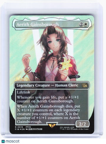 FINAL FANTASY Aerith Gainsborough Surge Foil Rare (Borderless) #519