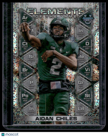 2024 Bowman University Best Aidan Chiles #EG-15 Elements of the Game Speckle Refractor