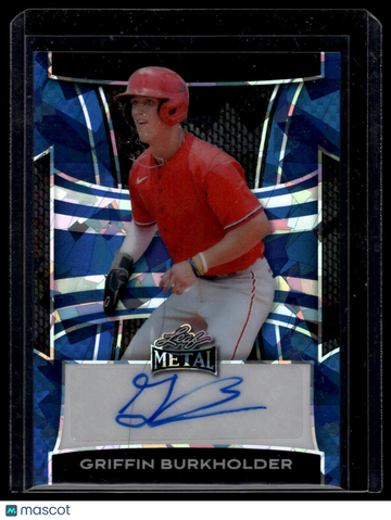 2025 Leaf Metal Griffin Burkholder #BA-GB1 Autographs Crystal Blue SN AU