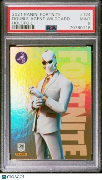 2021 Panini Fortnite Series III - [Base] - Holofoil Double Agent Wildcard #124 PSA 9 MINT