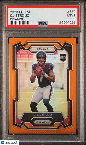 2023 Panini Prizm CJ Stroud Orange PSA 9