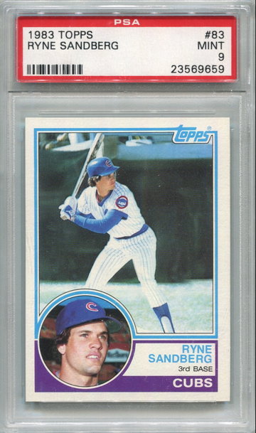 1983 Topps Ryne Sandberg Rookie #83 PSA 9 MINT