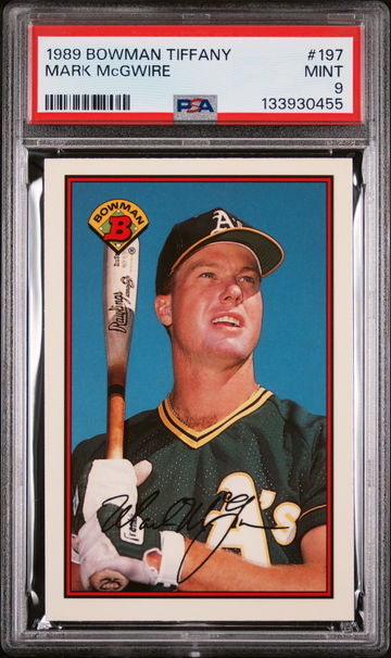 1989 Bowman Tiffany Mark Mcgwire #197 /6000 PSA 9