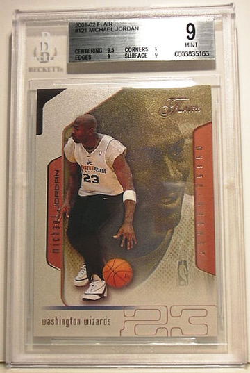 2001-02 Flair #121 Michael Jordan BGS 9 MINT