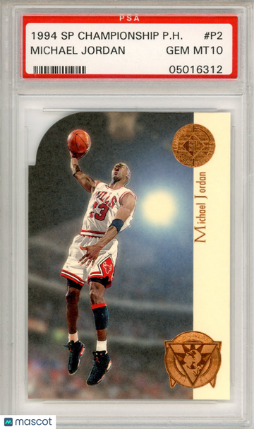 1994 SP Championship Playoff Heroes Michael Jordan #P2 Die Cut PSA 10