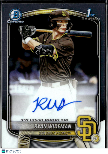 2025 Topps Bowman Chrome Ryan Wideman #CPA-RW Black