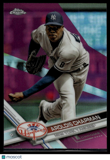 2017 Topps Chrome Aroldis Chapman #10 Pink Refractor
