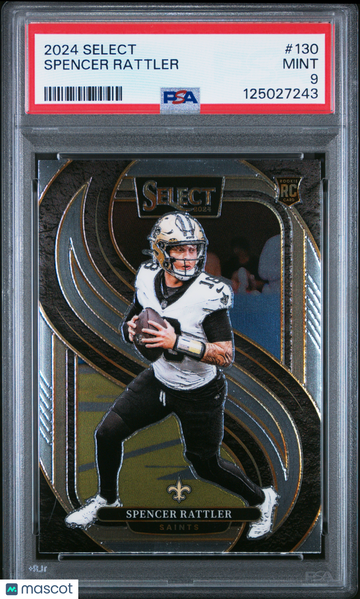 2024 Panini Select Spencer Rattler #130 PSA 9