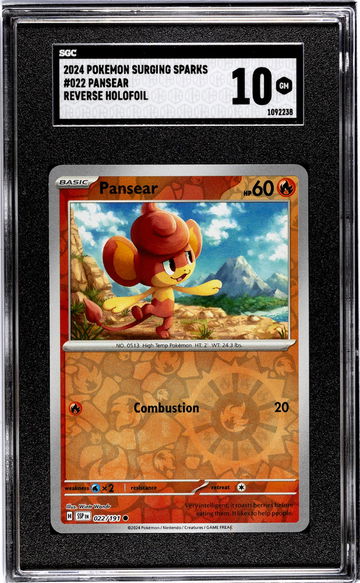 2024 Pokemon Surging Sparks #022 Pansear SGC 10