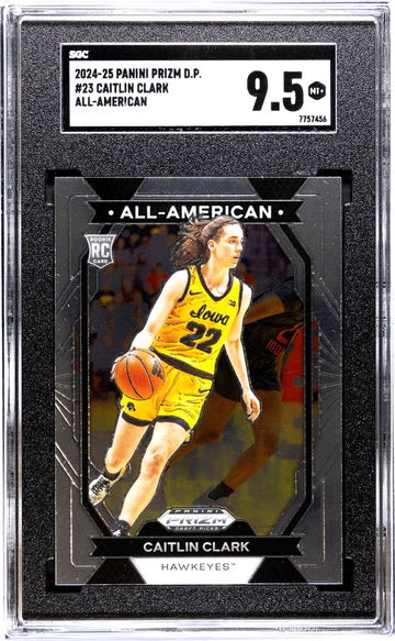 2024-25 Panini Prizm D.P. #23 Caitlin Clark All-American SGC 9.5