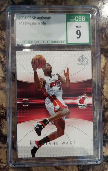 2004-05 SP Authentic #43 DWAYNE WADE CSG MINT 9 (Upper Deck)