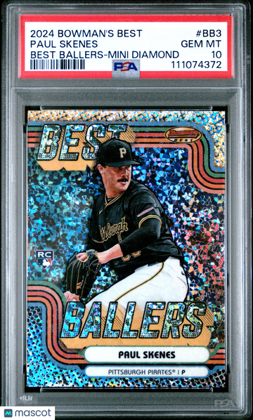 2024 Bowman's Best Best Ballers Paul Skenes #BB3 Mini Diamond PSA 10