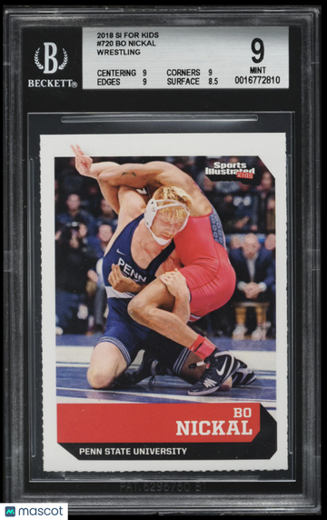 2018 Sports Illustrated for Kids Bo Nickal Wrestling #720 BGS 9